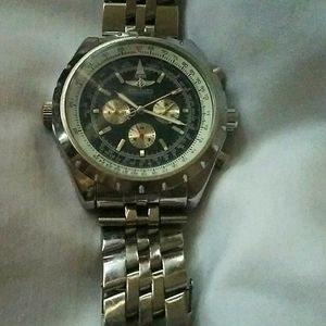 Breitling chrono-watch white gold